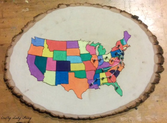 06-08-2015 FATHERS DAY WOOD BURNED USA ROAD TRIP MAP 8