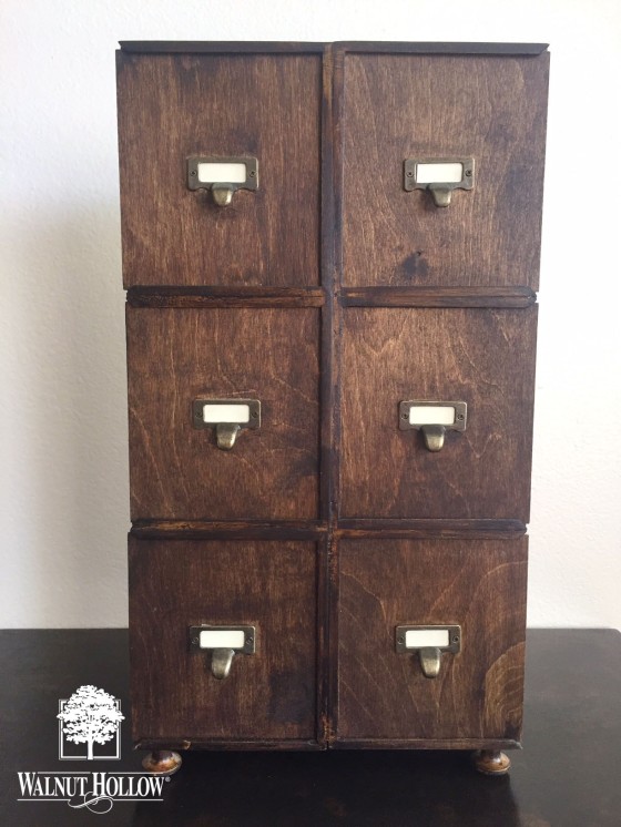 Faux Apothecary Cabinet made from WH Card Keeper Boxes