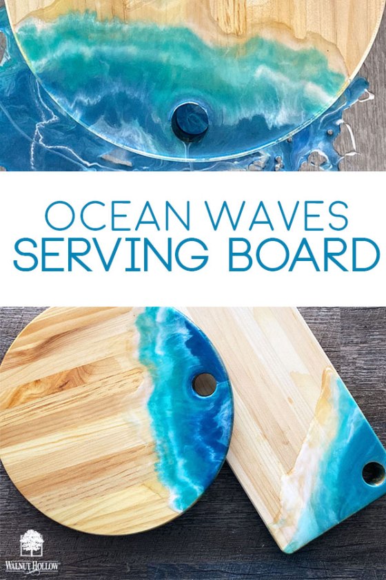 Create a beautiful Ocean Waves Serving Board